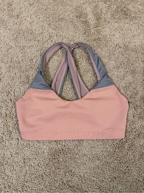 Victoria Sport Pink & Gray Cross-Back Sports Bra, Small!